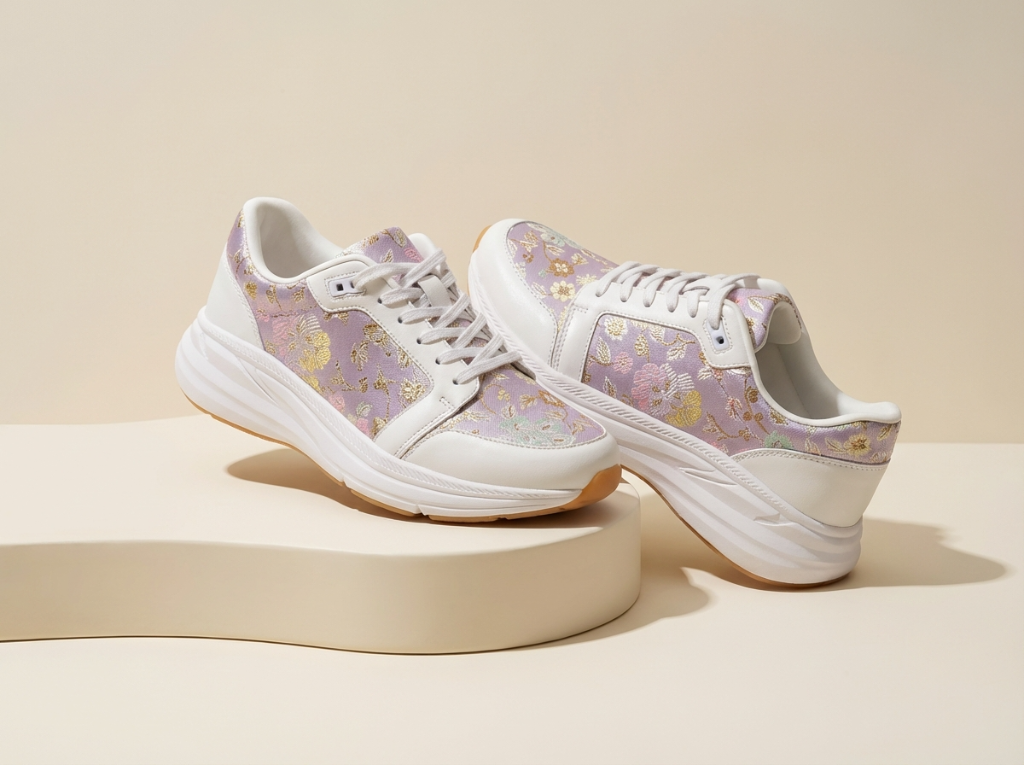 京都金襴スニーカー ライトパープル