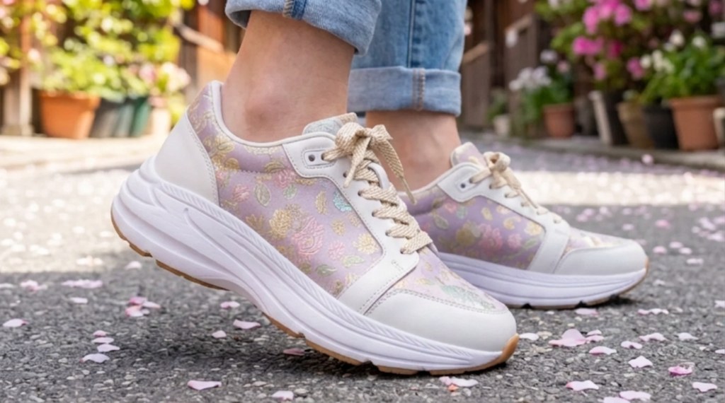 KINRUN 金襴スニーカー 桜とともに